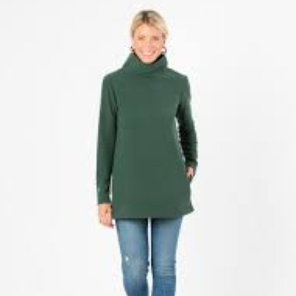 Dudley Stephens Cobble Hill Turtleneck Green M
